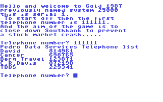 Gold 1987: System 25000