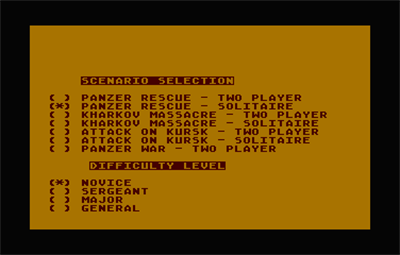 Panzer War - Screenshot - Game Select Image