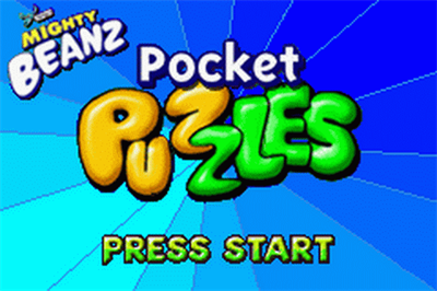 Mighty Beanz Pocket Puzzles - Screenshot - Game Title Image