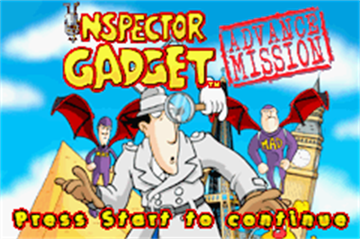 Inspector Gadget: Advance Mission - Screenshot - Game Title Image