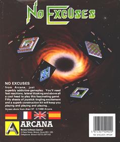 No Excuses - Box - Back Image