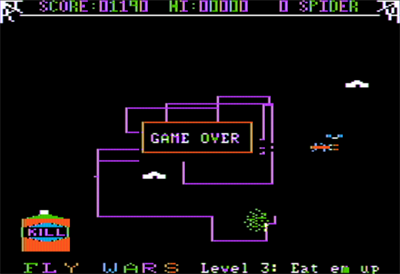 Fly Wars - Screenshot - Game Over Image