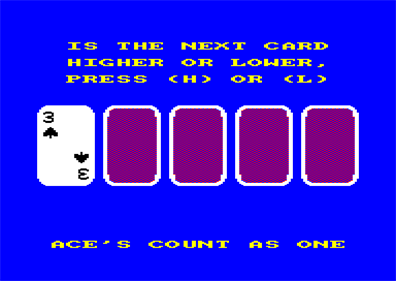 Play High-Low - Screenshot - Gameplay Image