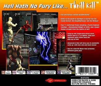 Thrill Kill - Box - Back Image