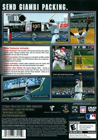 ESPN Major League Baseball - Box - Back Image