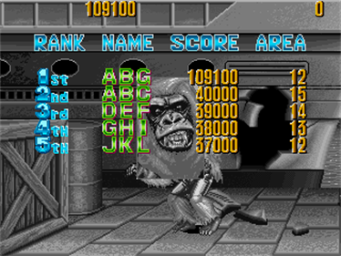 Knuckle Bash 2 - Screenshot - High Scores Image