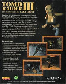 Tomb Raider III: Adventures of Lara Croft - Box - Back Image