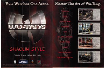 Wu-Tang: Shaolin Style - Advertisement Flyer - Front Image