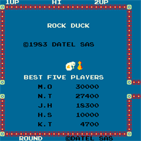 Rock Duck - Screenshot - High Scores Image