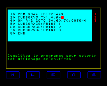 Découverte du Basic - Screenshot - Gameplay Image