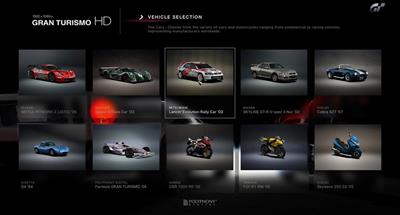 Gran Turismo HD Concept - Screenshot - Game Select Image