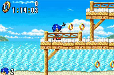 2 Games in 1: Sonic Advance + Sonic Battle - Screenshot - Gameplay Image
