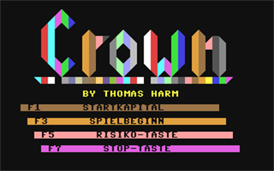 Crown (Data Becker) - Screenshot - Game Title Image