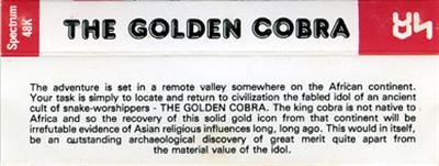 The Golden Cobra - Box - Back Image