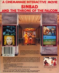 Sinbad and the Throne of the Falcon - Box - Back Image