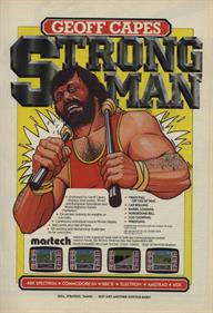 Geoff Capes Strongman - Advertisement Flyer - Front Image