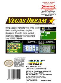 Vegas Dream - Box - Back Image