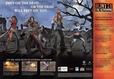 Hunter: The Reckoning - Advertisement Flyer - Front Image