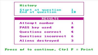Answer Back: Senior Quiz - Screenshot - Game Over Image