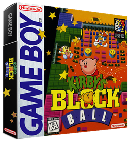 Kirby's Block Ball - Box - 3D Image