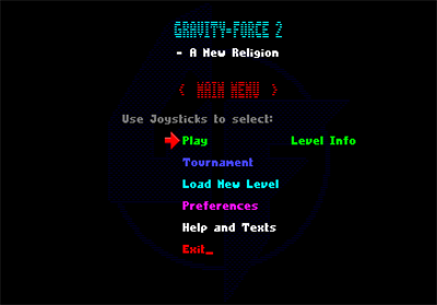 Gravity Force 2 - Screenshot - Game Select Image