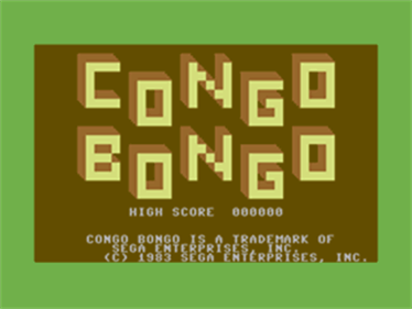 Congo Bongo (Version 1) - Screenshot - Game Title Image