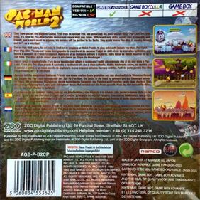 Pac-Man World 2 - Box - Back Image