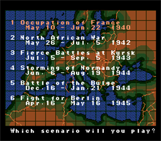 Operation Europe: Path to Victory 1939-45 - Screenshot - Game Select Image