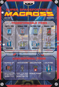 Super Spacefortress Macross - Arcade - Controls Information