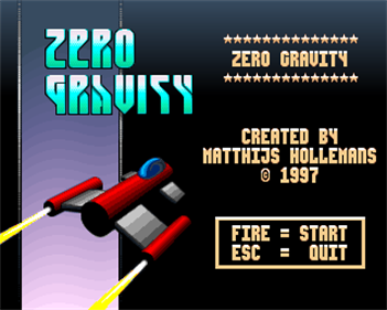 Zero Gravity (PD) - Screenshot - Game Title Image