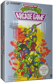 Teenage Mutant Ninja Turtles II: The Arcade Game - Box - 3D Image