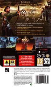 The Lord of the Rings: Aragorn's Quest - Box - Back Image