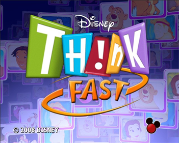 Disney Think Fast - Screenshot - Game Title Image