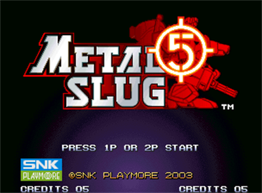 Metal Slug 5 - Screenshot - Game Title Image