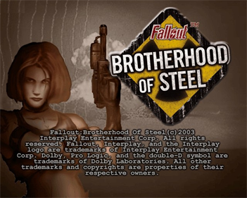 Fallout: Brotherhood of Steel - Screenshot - Game Title Image