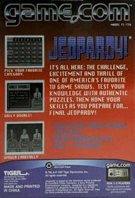 Jeopardy - Box - Back Image