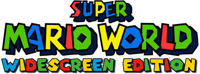 Super Mario World Widescreen Edition - Clear Logo Image