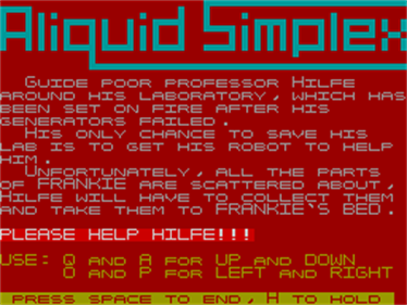 Aliquid Simplex - Screenshot - Game Title Image