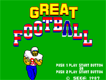 Great Football - Screenshot - Game Title Image