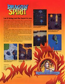 Dragon Spirit - Advertisement Flyer - Back Image