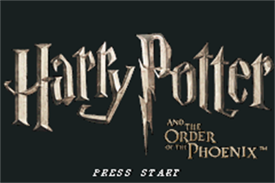 Harry Potter and the Order of the Phoenix - Screenshot - Game Title Image