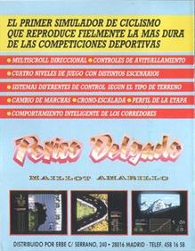 Perico Delgado Maillot Amarillo - Box - Back Image