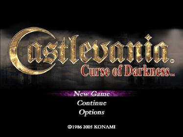 Castlevania: Curse of Darkness - Screenshot - Game Title Image