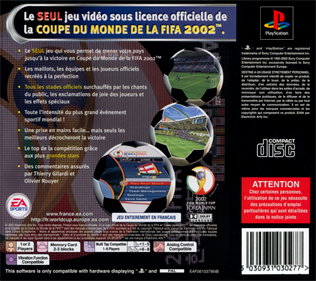 2002 FIFA World Cup - Box - Back Image