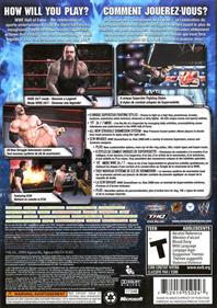 WWE SmackDown vs. Raw 2008 - Box - Back Image