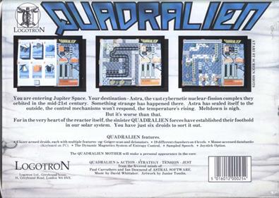 Quadralien - Box - Back Image