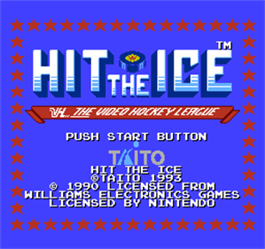 Hit the Ice: VHL: The Video Hockey League - Screenshot - Game Title Image