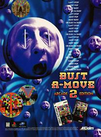 Bust-A-Move 2: Arcade Edition - Advertisement Flyer - Front Image