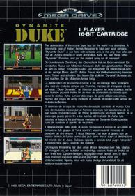 Dynamite Duke - Box - Back Image