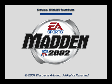 Madden NFL 2002 - Screenshot - Game Title Image